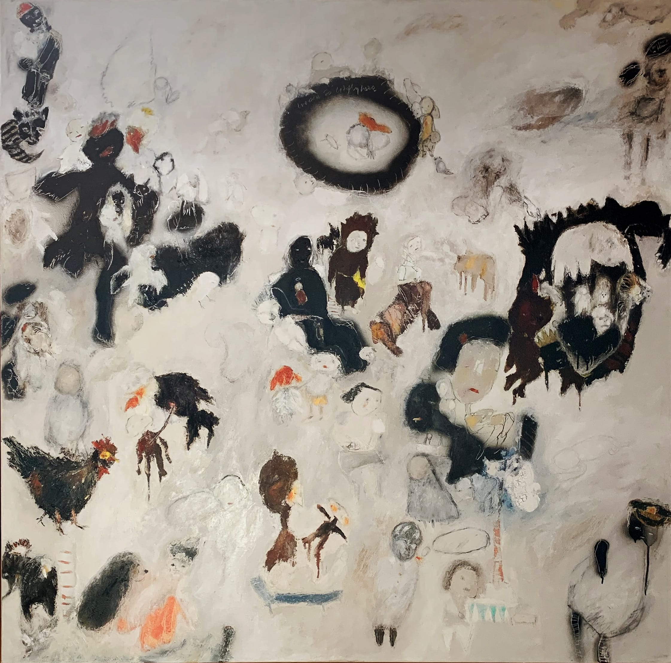 We Are So Lightly Here / Tuval üzerine yağlıboya / 2018